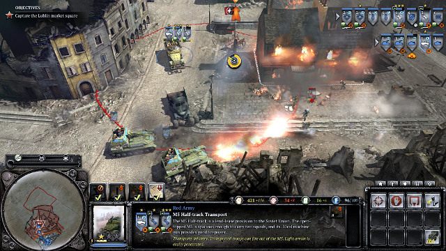 Zdobywając rynek nie używaj żołnierzy, by wykonać bonus - Misja 10 - Lublin | Kampania w Company of Heroes 2 - Company of Heroes 2 - poradnik do gry