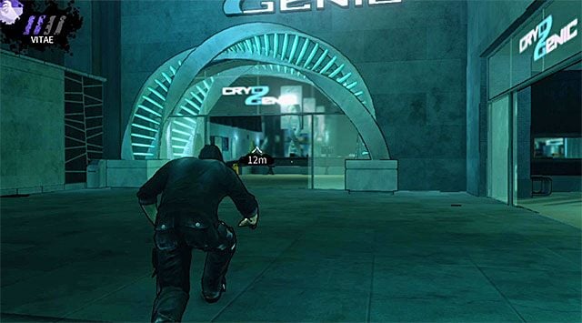 Dwa wejścia do wieżowca w jednego zachodniej części - Lobby (przed pojawieniem się łowców) | Rozdział 5 - Cryogenic | DARK - DARK - poradnik do gry