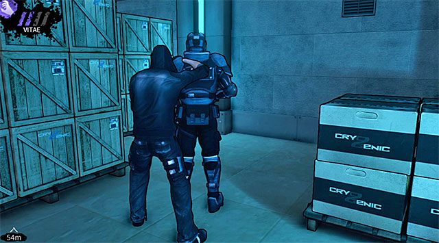 Opancerzony przeciwnik patrolujący boczne przejście - Magazyn | Rozdział 5 - Cryogenic | DARK - DARK - poradnik do gry