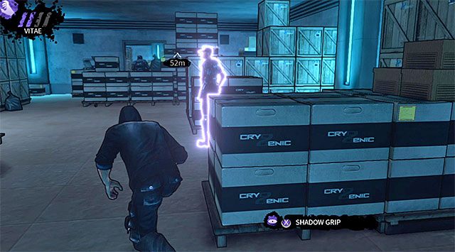 Przemieść się teraz w prawo, pomagając sobie w razie potrzeby teleportacją - Magazyn | Rozdział 5 - Cryogenic | DARK - DARK - poradnik do gry