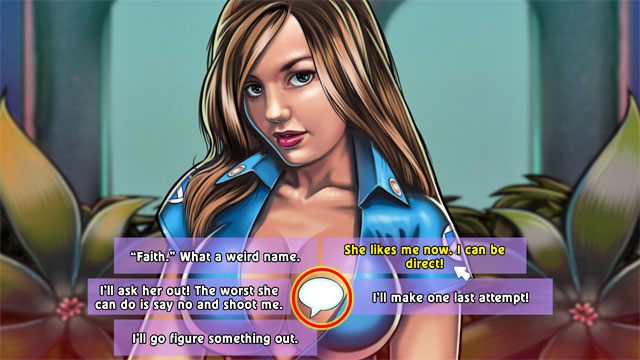 By z nią porozmawiać kliknij rozmawiaj na jej ustach - 3. Faith | Solucja Leisure Suit Larry Reloaded - Leisure Suit Larry: Reloaded - poradnik do gry