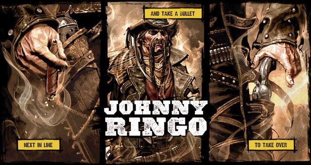 Nie jest to jednak koniec misji, ponieważ po tej walce czeka cię jeszcze pojedynek z Johnym Ringo (na obrazku) - 4 - Gunfight at the Sawmill | Solucja | Call of Juarez Gunslinger - Call of Juarez: Gunslinger - poradnik do gry