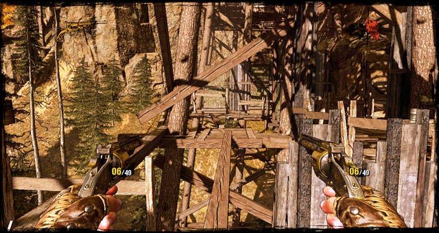 Pojedyncza deska jako mostek - 11 - 1:30 to Hell | Solucja | Call of Juarez Gunslinger - Call of Juarez: Gunslinger - poradnik do gry