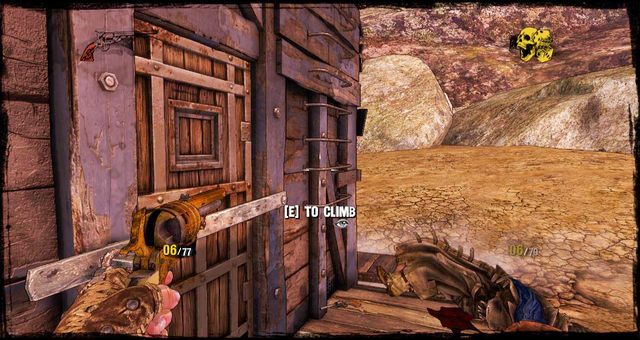 Drabina na dach, z którego przeskoczysz przeszkodę - 12 - Death Rides a Steel Stallion | Solucja | Call of Juarez Gunslinger - Call of Juarez: Gunslinger - poradnik do gry