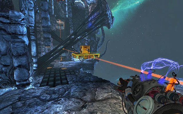 Możesz również wskoczyć z kostką na platformę, jeśli wolisz wygodniejszy transport - Near Orbit | Akt III | Magrunner Dark Pulse - Magrunner: Dark Pulse - poradnik do gry