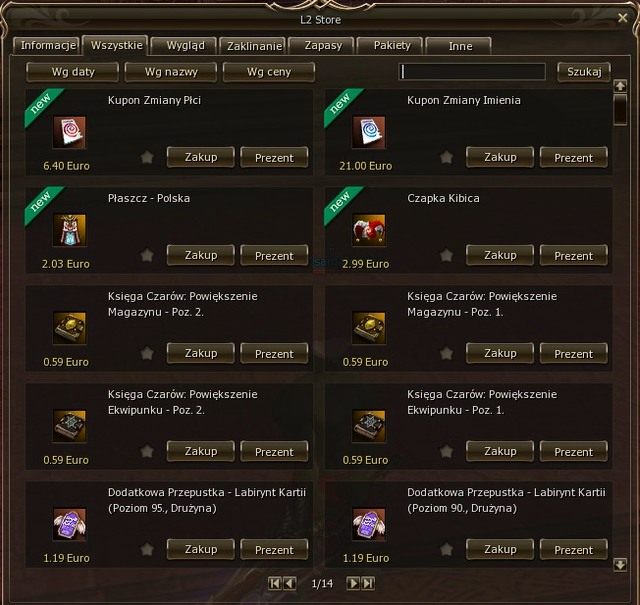 Lineage 2 jest grą Free To Play, więc twórcy starają się zarabiać przede wszystkim na mikropłatnościach - Mikropłatności - Słownik pojęć - Lineage II: Goddess of Destruction - poradnik dla początkujących