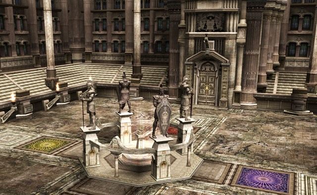 Obrazek przedstawia jedną z aren Ceremonii Chaosu czyli wydarzenia PvP odbywającego się każdego dnia - Ceremonia Chaosu - Player vs Player - Lineage II: Goddess of Destruction - poradnik dla początkujących