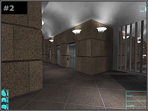 Otwórz ją przyciskiem umieszczonym z lewej, po czym wejdź do środka i na panelu wciśnij przycisk z 30 piętrem - Poradnik do gry - Misja 01 - Nakatomi Plaza - Die Hard: Nakatomi Plaza - poradnik do gry