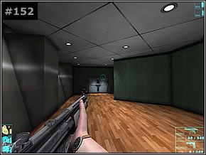 Spotkasz tu dwóch przeciwników - zdejmij ich i przejdź pomiędzy szafkami w stronę stojącej pod ścianą drabiny [#153] - Misja 16 - In The Vents - Die Hard: Nakatomi Plaza - poradnik do gry