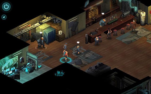 Rozmowa na środku lokalu - The Digital World - Safehouse | Opis przejścia Shadowrun Returns - Shadowrun Returns - poradnik do gry