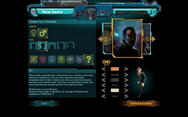 Opis: Często uważane za najszczęśliwszych z metaludzi, z powodu ich piękna i inteligencji - Rasy | Postać w Shadowrun Returns - Shadowrun Returns - poradnik do gry