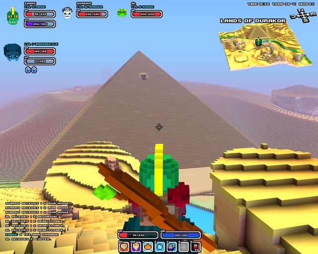 Ładny widok na piramidę - O świecie i strefach klimatycznych | Podstawy rozgrywki Cube World - Cube World - poradnik do gry