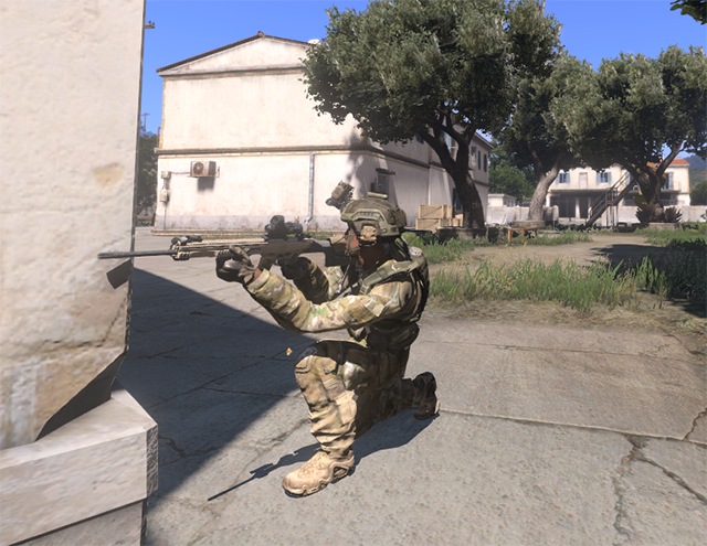Wychylanie się zza rogu - Kontrola postaci w Arma III | Podstawy rozgrywki - Arma III - poradnik do gry