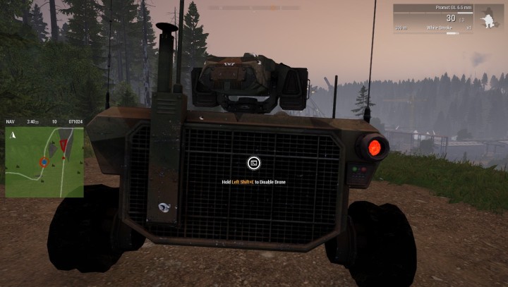Opcja interakcji pozwalająca na dezaktywację drona. - Misja 6 - Epilog Eliminacji (Elimination Coda) | ArmA 3 Contact - Arma III - poradnik do gry
