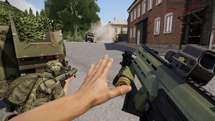 - karabinki szturmowe Promet (w tym wersja z granatnikiem podlufowym i zintegrowaną strzelbą) wraz z oryginalnym, dedykowanym celownikiem - A3 Contact - zawartość | ArmA 3 Contact - Arma III - poradnik do gry