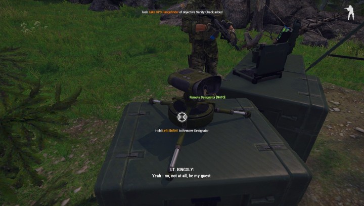 Po podjęciu go, podnieś go do oczu (klawisz lornetki, domyślnie B) - Misja 1 - Fałszywie Ujemny (False Negative) | ArmA 3 Contact - Arma III - poradnik do gry