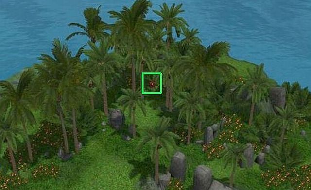 Odkrycie Wyspy Kryształka wymaga znalezienie wprawdzie tylko jednej butelki, ale za to niezwykle rzadkiej - Jaskinia Łupieżców i Wyspa Kryształka | Odkrywanie wysp | The Sims Rajska wyspa - The Sims 3: Rajska wyspa - poradnik do gry