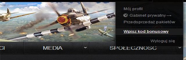 Kod bonusowy - Zakładanie konta | Podstawy rozgrywki w World of Warplanes - World of Warplanes - poradnik dla początkujących