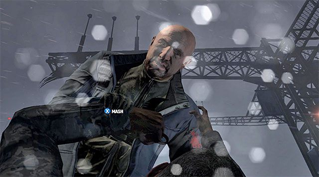 Jedna z końcowych scenek QTE - Powstrzymanie Sadiqa | Misja 12 - Obiekt F | Splinter Cell Blacklist - Tom Clancys Splinter Cell: Blacklist - poradnik do gry