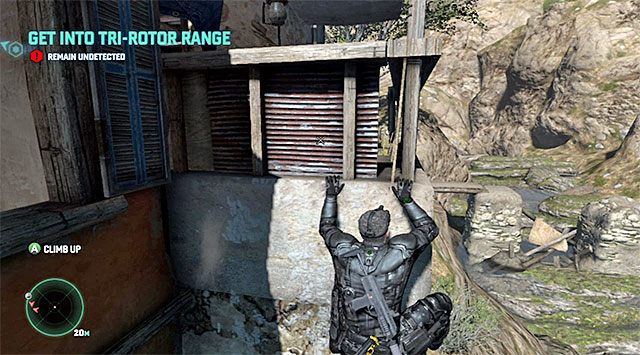 Krawędź - Przedostanie się do miejsca przejęcia kontroli nad dronem | Misja 2 - Forteca partyzantów - Tom Clancys Splinter Cell: Blacklist - poradnik do gry