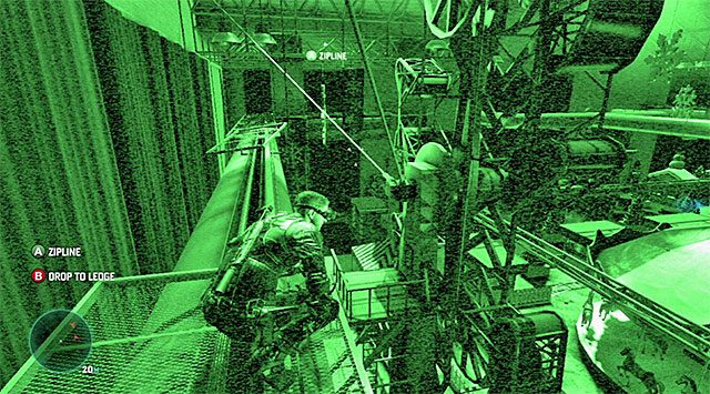 Lina, po której Fisher może zjechać - Zinfiltrowanie hali festiwalowej | Misja 3 - Amerykańska konsumpcja - Tom Clancys Splinter Cell: Blacklist - poradnik do gry