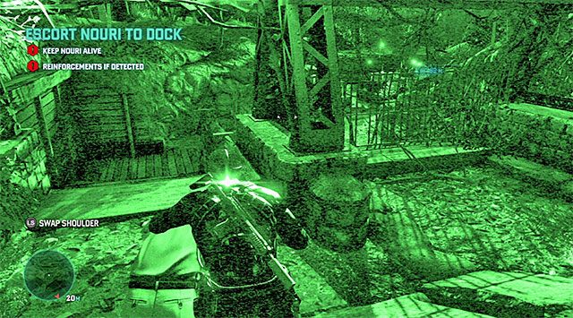 Przejście do obszaru z kolejnymi przeciwnikami - Eskortowanie Nouriego | Misja 4 - Prywatna posiadłość | Splinter Cell Blacklist - Tom Clancys Splinter Cell: Blacklist - poradnik do gry