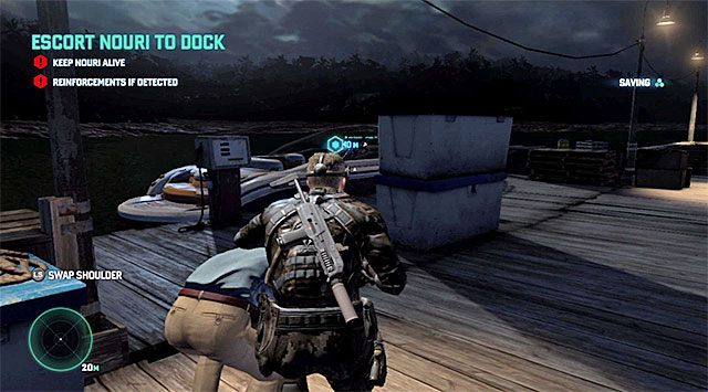 Łódź - Eskortowanie Nouriego | Misja 4 - Prywatna posiadłość | Splinter Cell Blacklist - Tom Clancys Splinter Cell: Blacklist - poradnik do gry