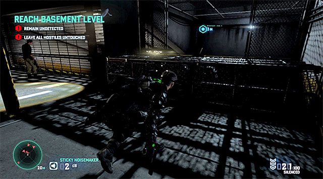 Miejsce do rozpoczęcia zjazdu na linie - Dotarcie na najniższy poziom parkingu | Misja 6 - HQ wydziału specjalnego - Tom Clancys Splinter Cell: Blacklist - poradnik do gry