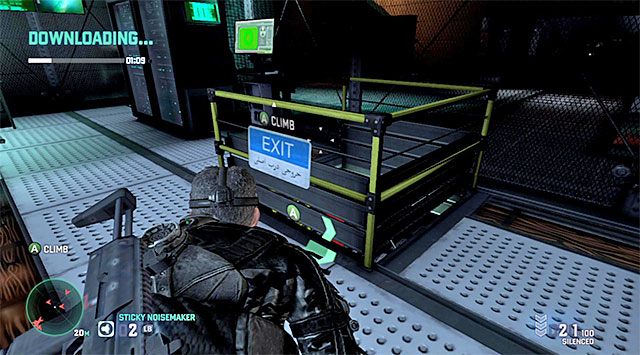 Zejście do piwnicy - Ściągnięcie danych | Misja 6 - HQ wydziału specjalnego | Splinter Cell Blacklist - Tom Clancys Splinter Cell: Blacklist - poradnik do gry