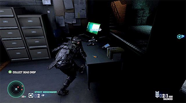 Ostrożnie zbliż się do nowego wartownika stacjonującego na niższym poziomie - Uzyskanie dostępu do skarbca | Misja 6 - HQ wydziału specjalnego - Tom Clancys Splinter Cell: Blacklist - poradnik do gry