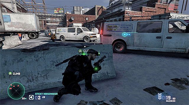 Dobre miejsce do zaczekania na rozstrzelanie wrogów - Rozbrojenie pierwszej bomby | Misja 7 - Transport | Splinter Cell Blacklist - Tom Clancys Splinter Cell: Blacklist - poradnik do gry