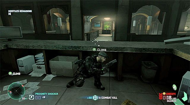 Duże biurko znajdujące na piętrze - Misja 2 - Ambasada Szwajcarii | Dodatkowe misje - Charlie - Tom Clancys Splinter Cell: Blacklist - poradnik do gry