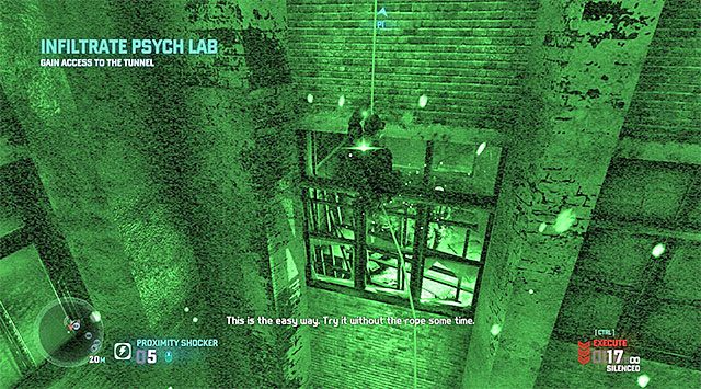 Jeden z przeciwników stojących przy okiennicach - Misja 4 - Opuszczone miasto | Dodatkowe misje - Briggs | Splinter Cell Blacklist - Tom Clancys Splinter Cell: Blacklist - poradnik do gry