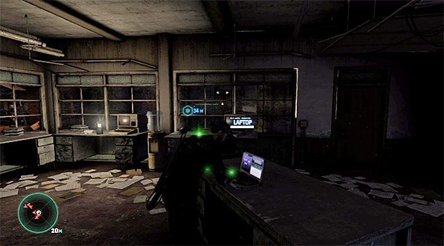 Uważaj na pojedynczego przeciwnika przebywającego w pomieszczeniu z laptopem - Misje głównej kampanii | Laptopy Czarnej Listy (Blacklist Laptops) - Tom Clancys Splinter Cell: Blacklist - poradnik do gry