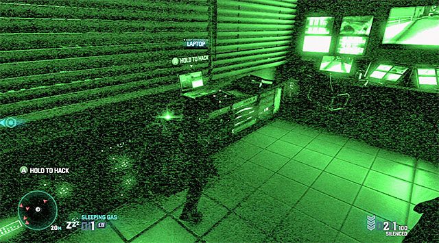 Laptop ukryto w słabo oświetlonym miejscu - Misje głównej kampanii | Laptopy Czarnej Listy (Blacklist Laptops) - Tom Clancys Splinter Cell: Blacklist - poradnik do gry