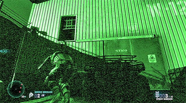 Ostrożnie zbliż się do nowego posterunku - Wydostanie się z obozu | Misja 8 - Ośrodek więzienny | Splinter Cell Blacklist - Tom Clancys Splinter Cell: Blacklist - poradnik do gry