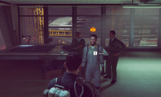 Zadanie Pod kluczem otrzymasz od pilota Barnesa w skrzydle inżynieryjnym. - 3 - Wizyta w bazie III - Misje - The Bureau: XCOM Declassified - poradnik do gry