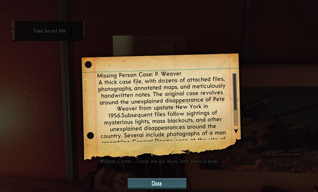 Dostęp do tej partii dokumentów jest dość utrudniony - znaleźć je możesz jedynie w czasie dochodzenia Wendetta [Vendetta] - 3 - Wizyta w bazie III - Dokumenty - The Bureau: XCOM Declassified - poradnik do gry