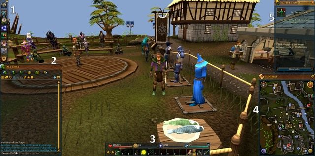 Interfejs w grze wygląda następująco - Interfejs gry | RuneScape 3 - RuneScape 3 - poradnik dla początkujących