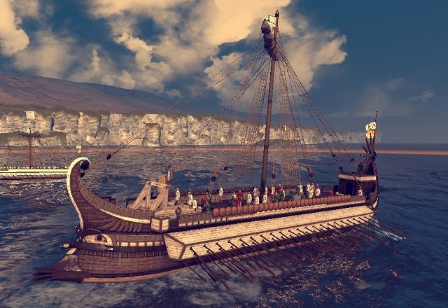 Najsłabiej opancerzone i uzbrojone jednostki w grze - ich jedyną siłą są znajdujący się na pokładzie żołnierze - Jednostki morskie w Total War Rome II | Wojsko - Total War: Rome II - poradnik do gry
