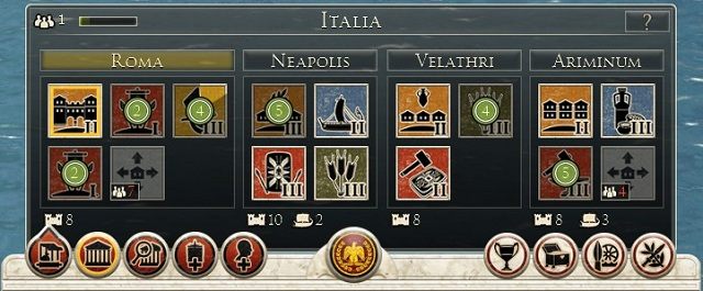 W Rome II możemy budować kilka konstrukcji jednocześnie. - Rozbudowa i rozwój prowincji w Total War Rome II | Mapa strategiczna - Total War: Rome II - poradnik do gry