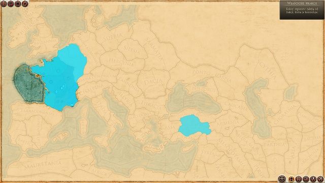 Grę rozpoczynamy będąc w stanie wojny z Eduami - możemy śmiało ruszyć w kierunku kontrolowanego przez nich regionu Bibracte - Warunki zwycięstwa i pierwsze kroki | Frakcje - Arwernowie | Total War Rome II - Total War: Rome II - poradnik do gry