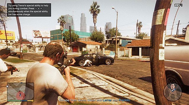 Specjalna zdolność Franklina okaże się bardzo przydatna - GTA 5: Safari na dzielni - solucja - GTA 5 - poradnik do gry