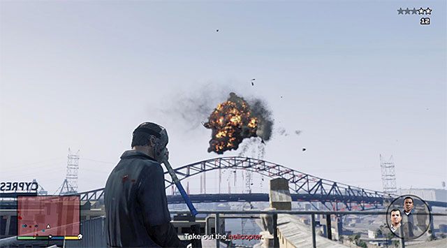 Zestrzel policyjny śmigłowiec - GTA 5: Szybka robota 2 - solucja - GTA 5 - poradnik do gry