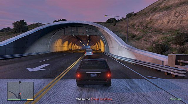 Moment rozpoczęcia pościgu za braćmi ONeil - GTA 5: Drapieżnik - solucja - GTA 5 - poradnik do gry