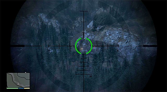 Ostatni z przeciwników ukrywa się w pokazanym na screenie miejscu, czyli w pobliżu wzgórza - GTA 5: Drapieżnik - solucja - GTA 5 - poradnik do gry