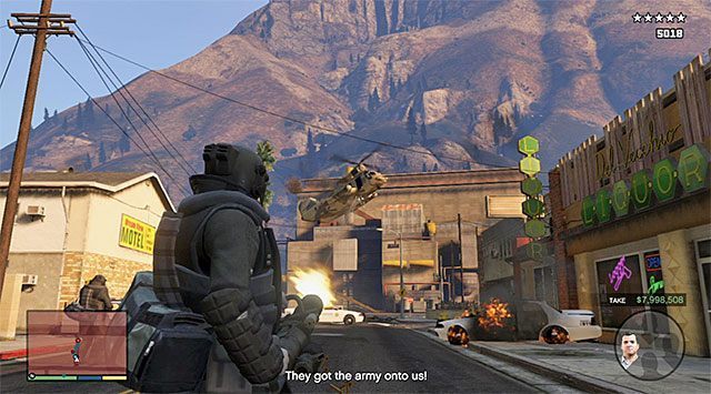 Wojskowy śmigłowiec - GTA 5: Skok w Paleto - solucja - GTA 5 - poradnik do gry