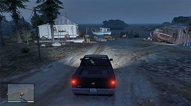 Miejsce rozpoczęcia misji - GTA 5: Małpie figle - solucja - GTA 5 - poradnik do gry