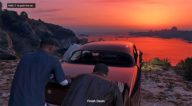 Zepchnij auto z Devinem - GTA 5: Zakończenie C, Trzecie wyjście - solucja - GTA 5 - poradnik do gry
