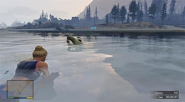 Płyń w stronę brzegu - GTA 5: Szatański wycisk, Franklin - solucja, nagrody, wyzwania - GTA 5 - poradnik do gry
